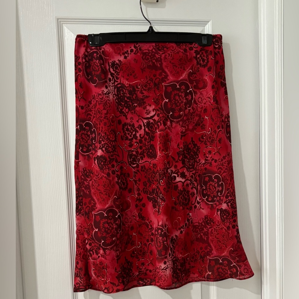Jacob Red Floral Skirt